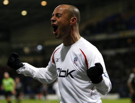 EPL: Stelios Giannakopoulos, Bolton Wanderers - Derby County (PA)
