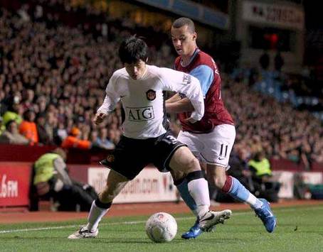 FA Cup: Gabriel Agbonlahor - Ji-Sung Park , Aston Villa - Manchester United (PA)