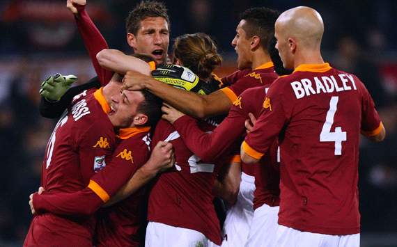 Roma celebrating