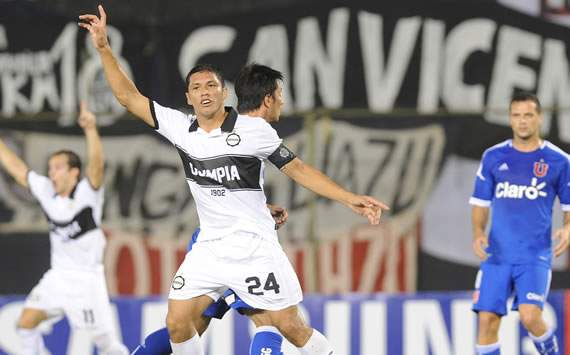 El festejo de Richard Ortiz - Olimpia vs Universidad de Chile