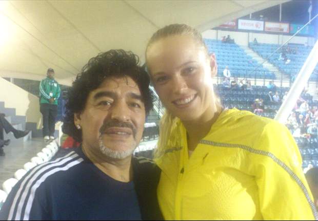 Dos Número 1: Maradona y Wozniacki