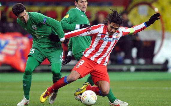 Falcao frustrated at Europa League exit