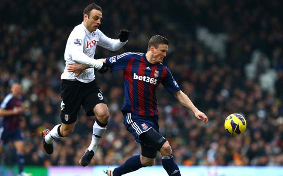 EPL:  Dimitar Berbatov - Robert Huth, Fulham v Stoke City 