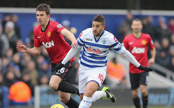 EPL - Queens Park Rangers v Manchester United,  Adel Taarabt and Michael Carrick