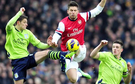 EPL; Olivier Giroud; Arsenal Vs Aston Villa