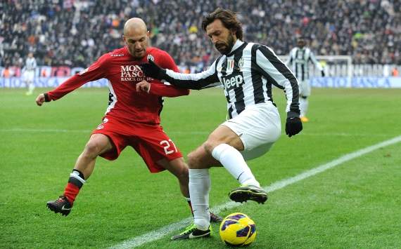 Andrea Pirlo and Alessandro Rosina - Juventus-Siena