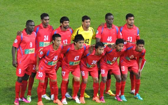 Churchill Brothers SC starting line-up against Kitchee SC