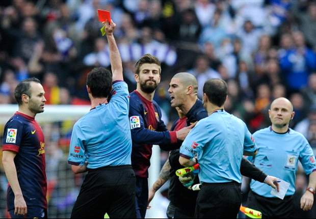 Revealed: Valdes' foul-mouthed rant at referee Perez Lasa