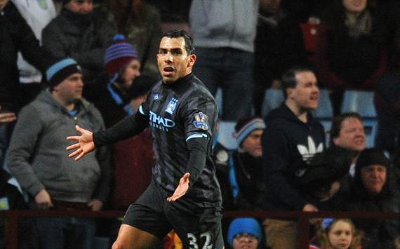 Aston Villa v Manchester City, Carlos Tevez
