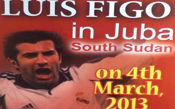 Luis Figo’s football mission in South Sudan begins