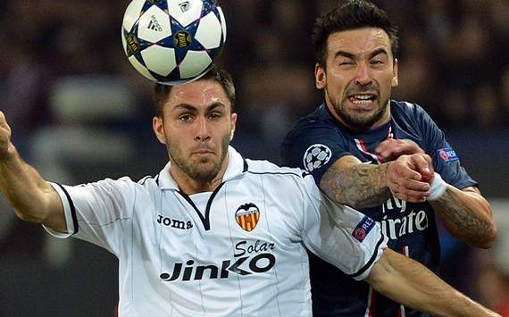 Champions League : Ezequiel Lavezzi vs Victor Ruiz (Paris SG vs Valencia)