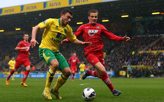 EPL - Norwich City v Southampton, Robert Snodgrass, Luke Shaw