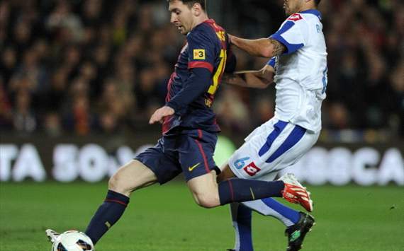 Lionel Messi, Barcelona-Deportivo
