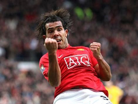 FA Cup: Carlos Tevez, Manchester United - Tottenham Hotspur (PA)