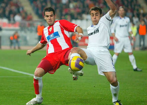 Negredo - Cannavaro - Almeria-Real Madrid (Marca)