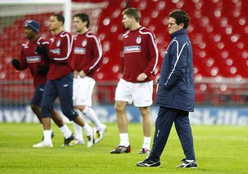 England Training: Fabio Capello (PA)