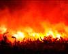 Galatasaray fans light flares against Real Madrid