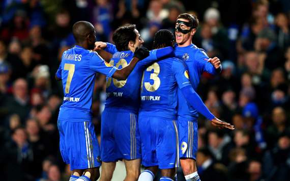Europa League - Chelsea v FC Rubin Kazan, Victor Moses, Ramires, Yossi Benayoun and Fernando Torres