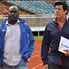 AFC Leopards' coach Luc Eymael (r) during the match against Bandari FC