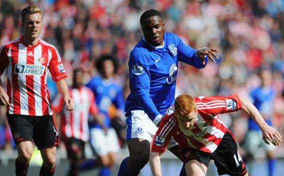 EPL - Sunderland vs Everton, Jack Colback & Victor Anichebe