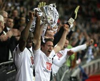 Carling Cup: Ledley King and Robbie Keane, Chelsea - Tottenham Hotspur (PA)