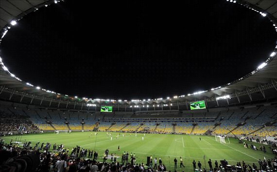 The recently renovated Maracana Stadium