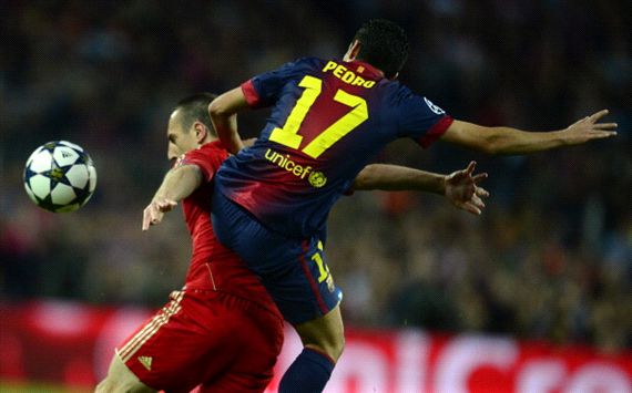 Pedro Rodriguez, Frank Ribery | FC Barcelona - Bayern Munchen | UCL