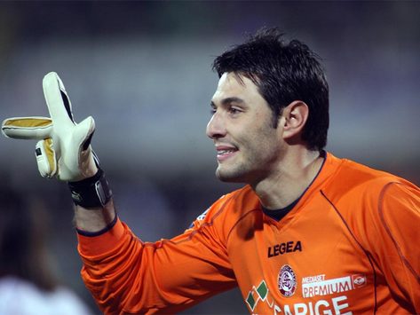 Marco Amelia, portiere del Livorno (Foto Grazia Neri)