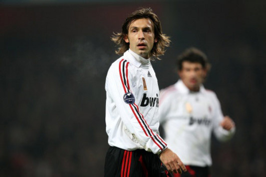 CL: Andrea Pirlo , AC Milan - Arsenal (PA)