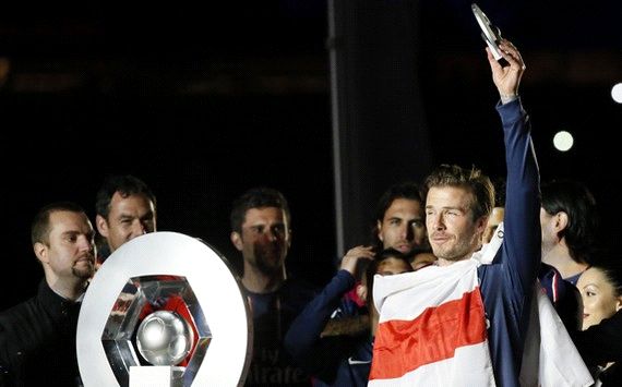 Emotional Beckham pays tribute to PSG