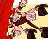 Cartoon: Fergie, Scholes & Co beim letzten Auftritt