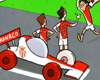 Cartoon - Pôle position : Monaco court contre Paris avec les signatures de James et Moutinho