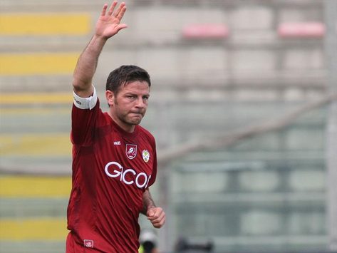 Francesco Cozza, uno dei leader della Reggina (Foto Grazia Neri)