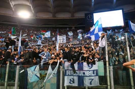 Lazio fans (Foto Grazia Neri)