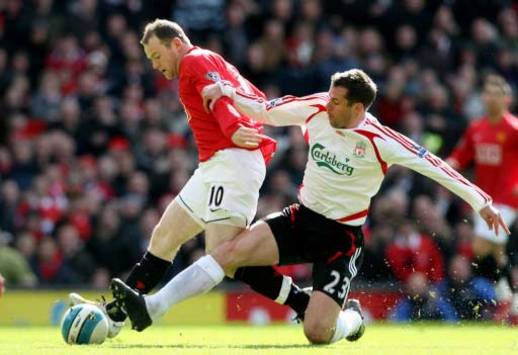 EPL: Wayne Rooney - Jamie Carragher, Manchester United - Liverpool (PA)