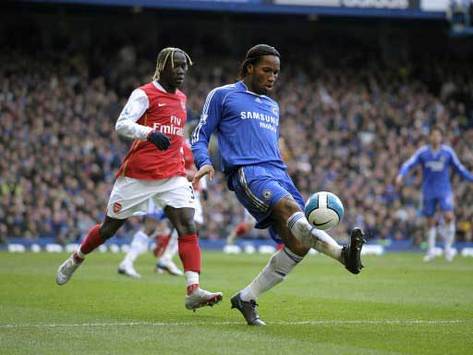 EPL: Didier Drogba - Bacary Sagna, Chelsea - Arsenal (PA)
