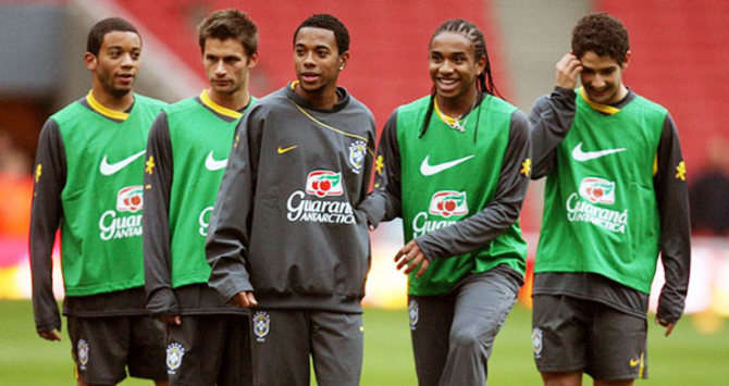 Anderson; Robinho; Pato - Brasilien