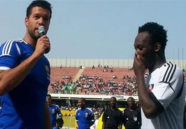 Michael Essien and Ballack wowed the fans in Ghana in the Charity Game