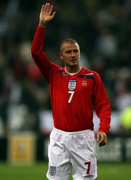 Friendly: David Beckham, France - England (PA) 