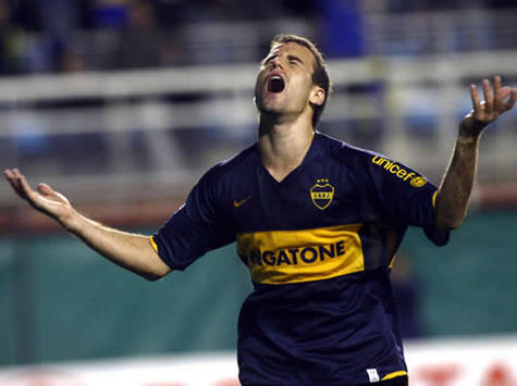 Rodrigo Palacio festeja un gol con Boca Juniors (Mexsport)