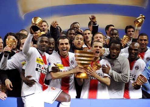 Paris SG, vainqueur de la Coupe de la Ligue
