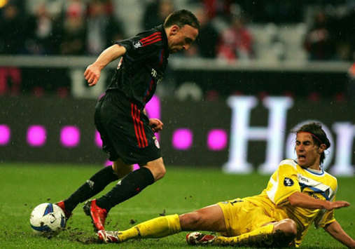 Uefa-Cup: Bayern Munich - Getafe: Ribery, Cortes (firo)
