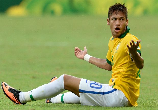 Neymar, en acción durante la Copa Confederaciones
