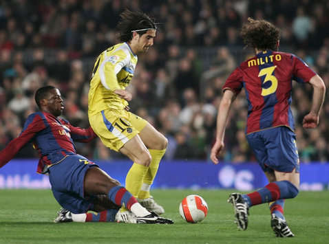 Toure - De la Red - Milito - Barcelona-Getafe (Marca)
