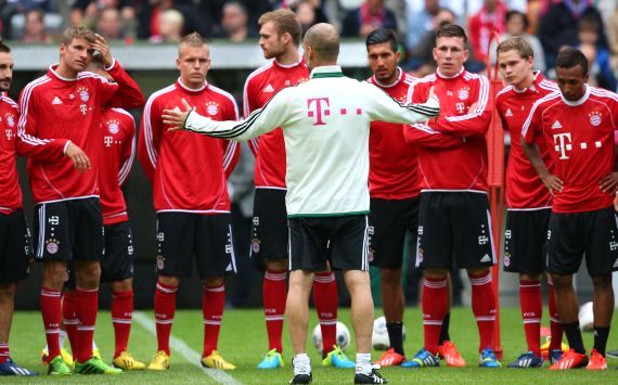 عکس روز: اولین تمرین بایرن با گواردیولا