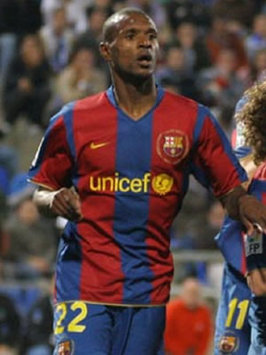 Eric Abidal, defensa del Barcelona