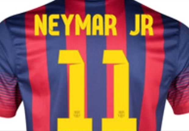 نیمار پیراهن شماره 11 بارسلونا را می‌پوشد