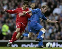 Uefa-Cup: Glasgow Rangers - Fiorentina, Mutu, Broadfoot (PA)