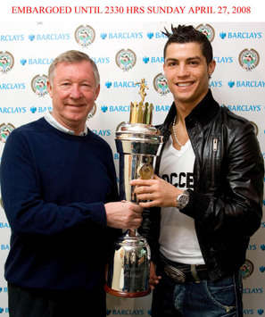 Cristiano Ronaldo, PFA Player of the Tear, 2007-08 (PA)