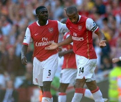 Toure and Henry - Arsenal